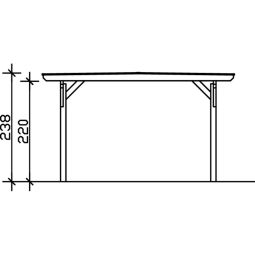 Skan Holz Einzelcarport Odenwald Schiefergrau 5