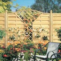 Wellker Sichtschutzzaun KDI Holz Anschluss 4