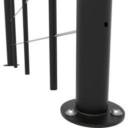 Minka Brüstungsgeländer schwarz mit Untergurten 7