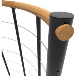 Minka Brüstungsgeländer schwarz mit Untergurten 6