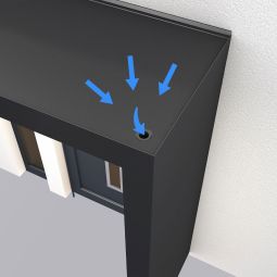 gutta Rechteckvordach BS Plus mit 9