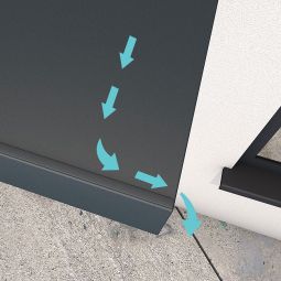 gutta Seitenblende für Rechteckvordach BS 4