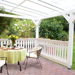 Skan Holz Terrassenüberdachung Siena Terrassendach 9