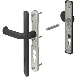 TraumGarten Sichtschutzzaun Drücker-Wechselgarnitur Anthrazit 3