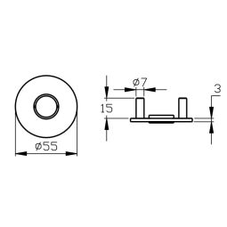 Karcher Türgriff-Garnitur Rhodos EPL28 Edelstahl 4