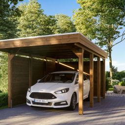 Skan Holz Einzelcarport Friesland mit 3