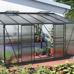 Vitavia Anlehngewächshaus Osiris Tomatenhaus Schwarz 4