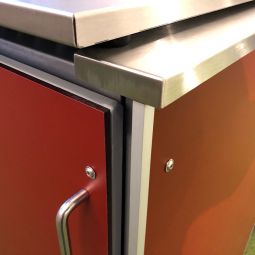 Binto Mülltonnenbox Klappdeckel HPL Schiefer 4