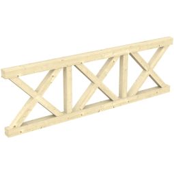 Skan Holz Brüstung Andreaskreuz, für 3