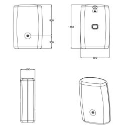 GRAF Garantia Sunda-Wandtank mocca Regenwassertank 4