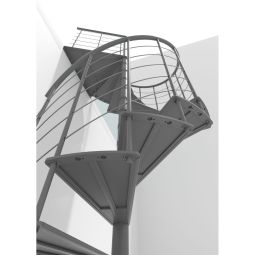 Minka Spindeltreppe Milano grau Wendeltreppe 7