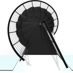 Minka Spindeltreppe Milano schwarz Wendeltreppe 4