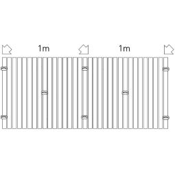 Sichtschutzmatte PVC Befestigungskit Grün 4