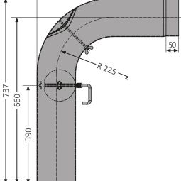 Justus Rohrset gezogen für Kaminofen 3