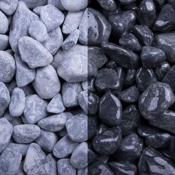 Ziersplitt Nero Ebano getrommelt 3