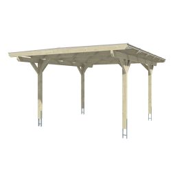 Skan Holz Einzelcarport Odenwald Schiefergrau 3