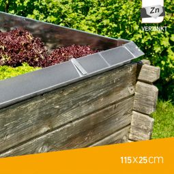 Windhager Schneckenzaun Wand verzinkt 115x25 4