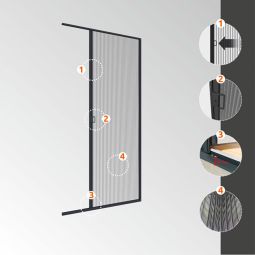 Windhager Insektenschutz Plissee EXPERT für 5