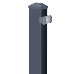 Doppelstabmattenzaun zum Einbetonieren Rundum-sorglos-Paket Anthrazit 6