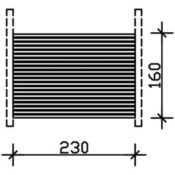 Skan Holz Seitenwand für Carport 3