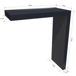 gutta Rechteckvordach BS Plus mit 19