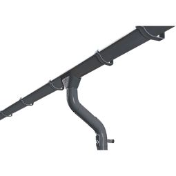 Skan Holz Dachrinne Metall Anthrazit 3