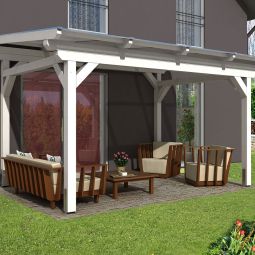 Skan Holz Terrassenüberdachung Sanremo Terrassendach 5