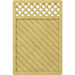 TraumGarten Sichtschutzzaun GADA Holz mit 3