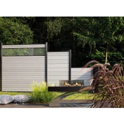 TraumGarten Sichtschutzzaun SYSTEM WPC CLASSIC 4