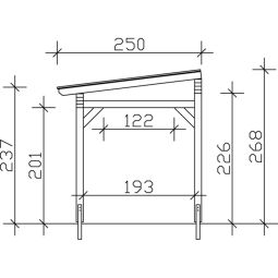 Skan Holz Terrassenüberdachung Sanremo Terrassendach 8