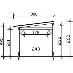 Skan Holz Terrassenüberdachung Siena Terrassendach 12