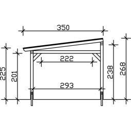 Skan Holz Terrassenüberdachung Siena Terrassendach 13