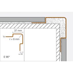 Schlüter-ECK E Eckprofil Edelstahl 6mm 3
