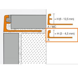 Schlüter-JOLLY AC W Abschlussprofil Aluminium 3
