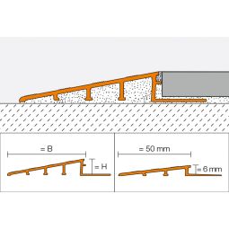 Schlüter-RENO RAMP AE Übergangsprofil Aluminium 3