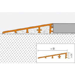 Schlüter-RENO RAMP K Übergangsprofil Aluminium 3