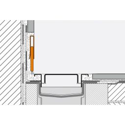 Schlüter-SHOWERPROFILE RA Wandabschluss 23-35mm V4A 4