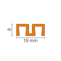 Schlüter-SHOWERPROFILE WS Trägerprofil für Schwallschutz 3