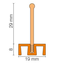 Schlüter-SHOWERPROFILE WSL Schwallschutz-Lippe gerade 4