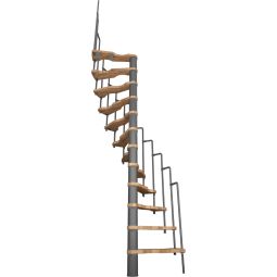 Minka Spindeltreppe Suono Buche grau 4