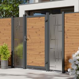 TraumGarten Sichtschutzzaun SYSTEM NEO THERMO-HOLZ 3