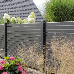 TraumGarten Gartenzaun SYSTEM Rhombus anthrazit 10