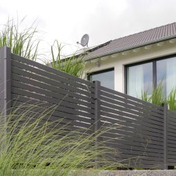 TraumGarten Gartenzaun SYSTEM Rhombus anthrazit 18