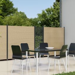 TraumGarten Sichtschutzzaun SYSTEM Rhombus Lärche 6