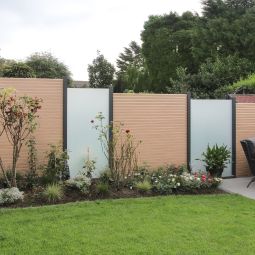 TraumGarten Sichtschutzzaun SYSTEM Rhombus Lärche 7