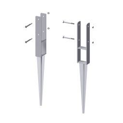 TraumGarten H-Pfostenträger mit langem Dorn 3