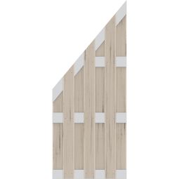 TraumGarten Sichtschutzzaun JUMBO WPC Alu-Design 3