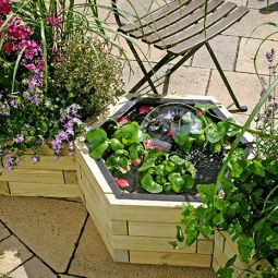 TraumGarten Pflanzkübel CARINA Nadelholz sechseck 3