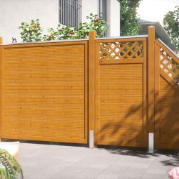 TraumGarten Sichtschutzzaun ARZAGO Holz Braun 4