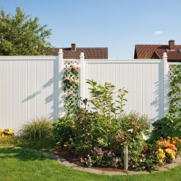 TraumGarten Sichtschutzzaun LONGLIFE RIVA Weiß 3